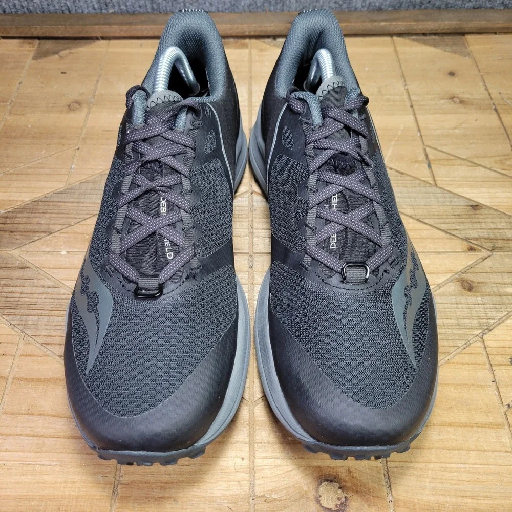 Saucony Xodus Ultra Women's 11.5 Black Charcoal Trail Running Hiking Shoes Hike